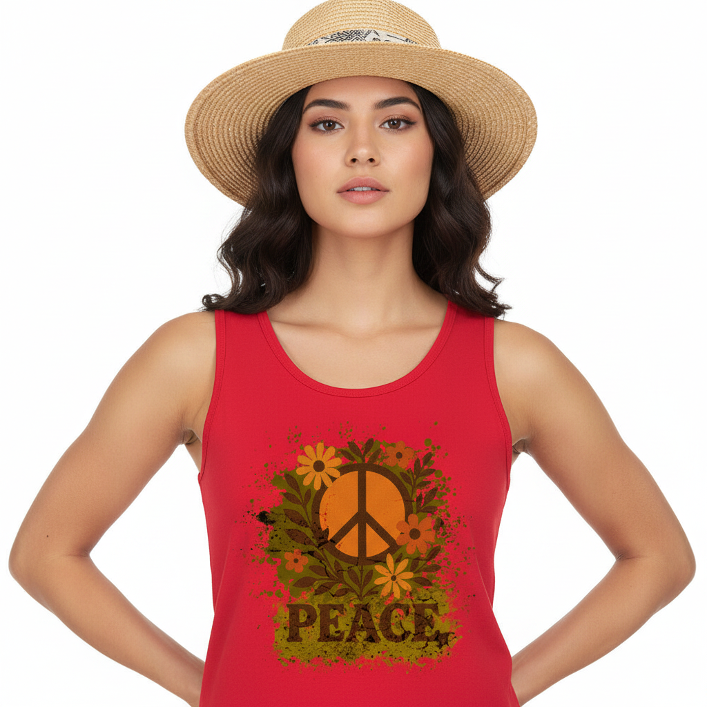 Classic Tanktop / Flowers PEACE