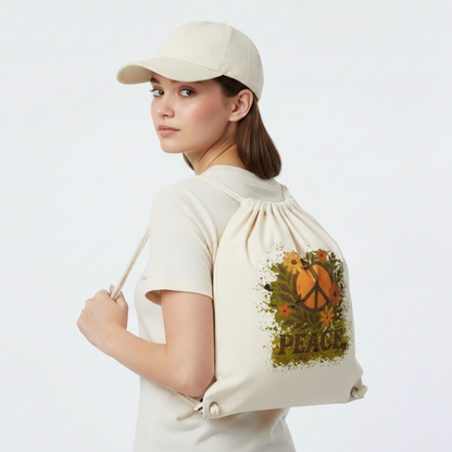 Gym Bag / Flowers PEACE