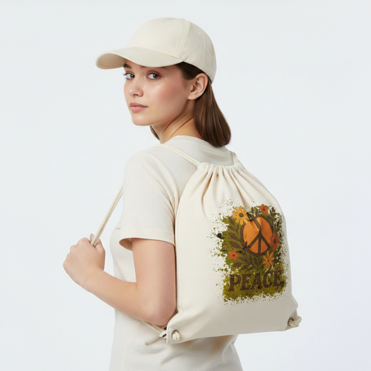 Gym Bag / Flowers PEACE