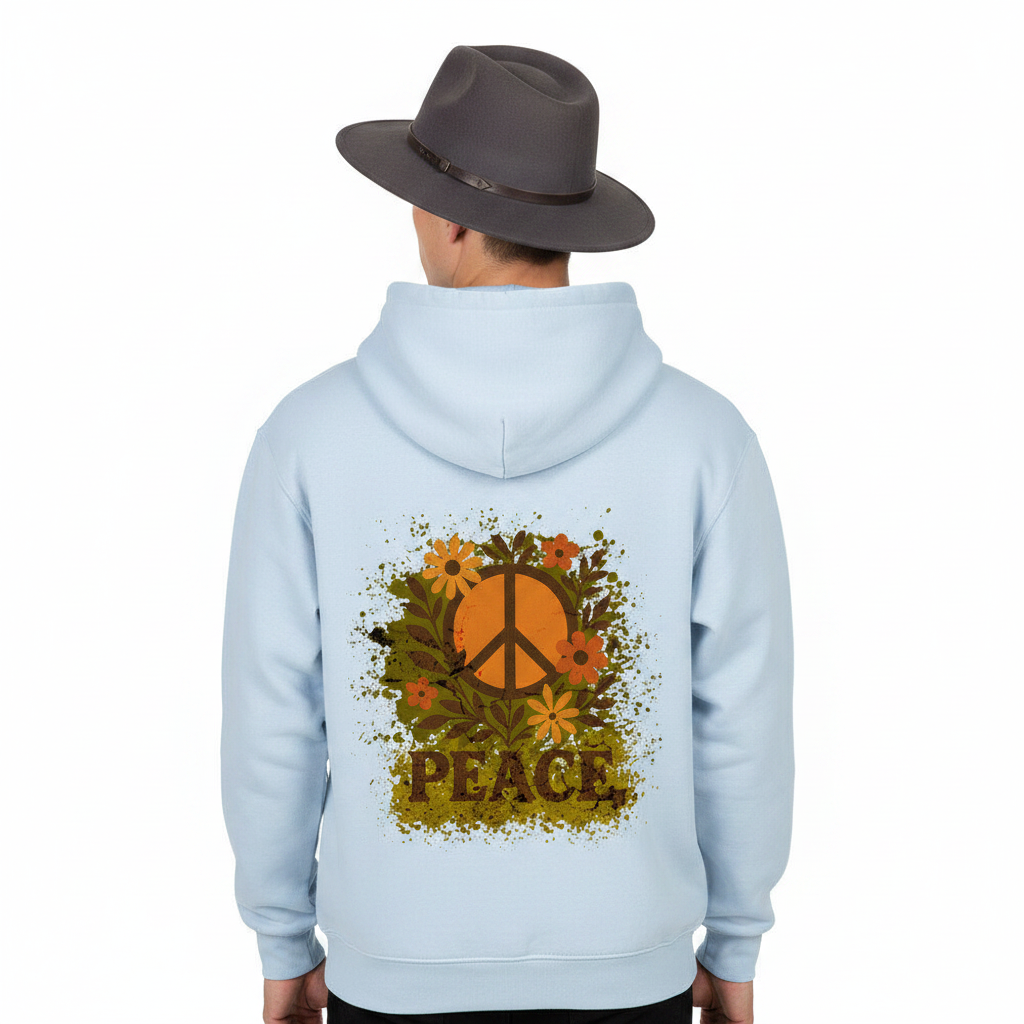 HigherBlanks Premium Hoodie / Flowers PEACE