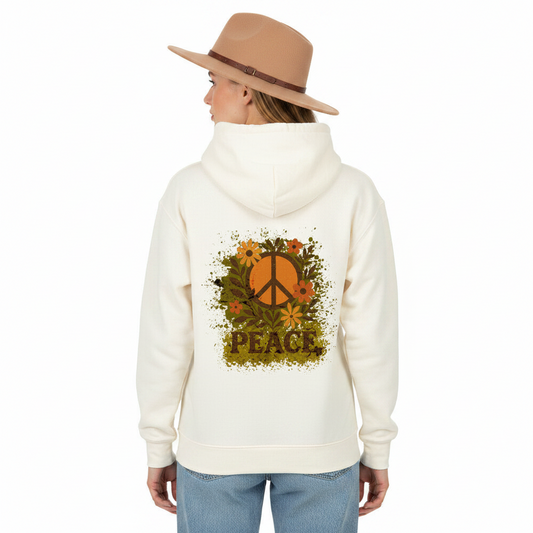 HigherBlanks Premium Hoodie / Flowers PEACE