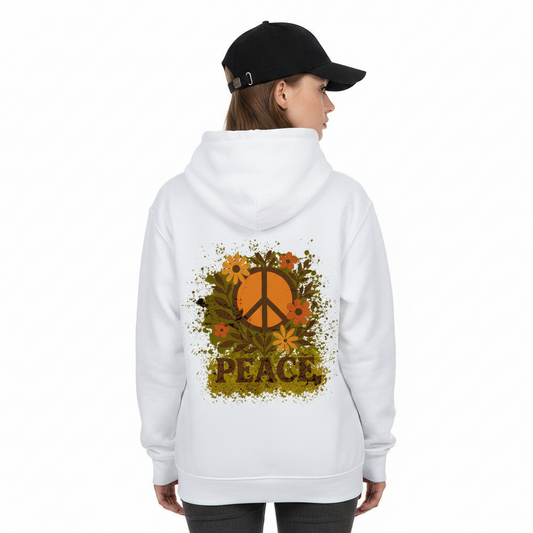 HigherBlanks Premium Hoodie / Flowers PEACE