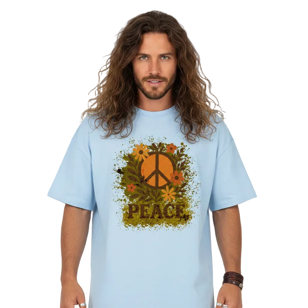 VACANCY Oversized Shirt Unisex – Flowers PEACE