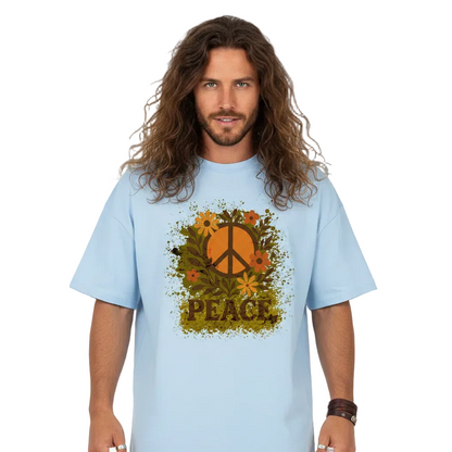VACANCY Oversized Shirt Unisex – Flowers PEACE