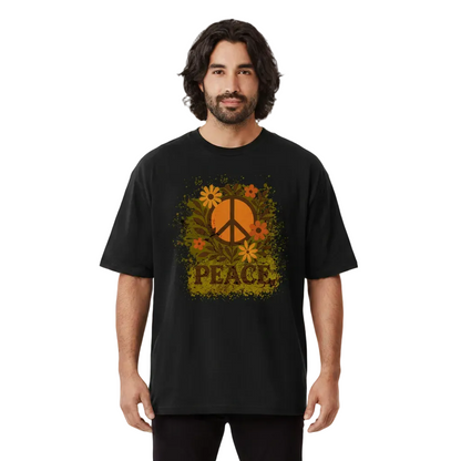 VACANCY Oversized Shirt Unisex – Flowers PEACE