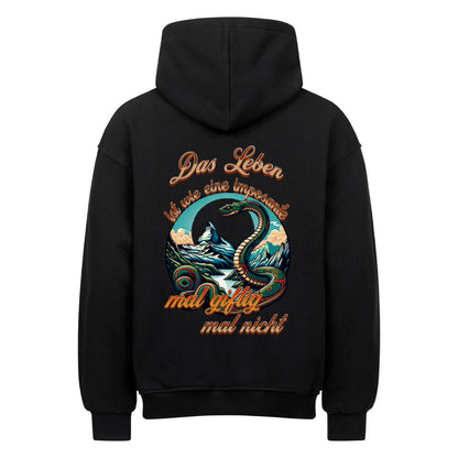 VACANCY Oversized Hoodie / Das LEBEN-mal giftig, mal nicht-schwarz