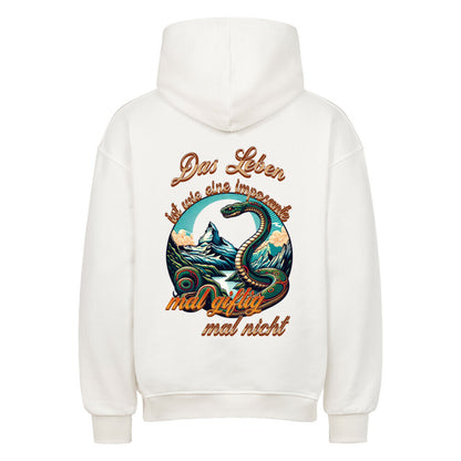 VACANCY Oversized Hoodie / Das LEBEN-mal giftig, mal nicht-weiß