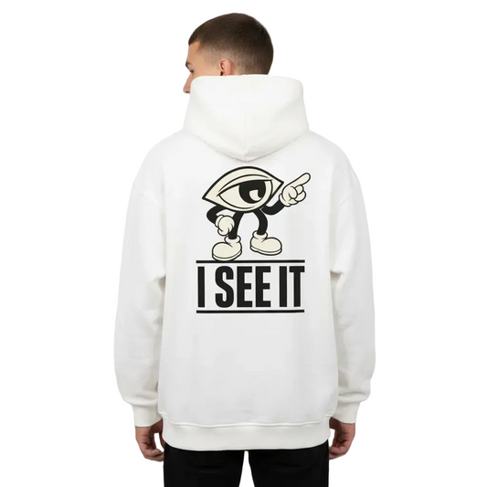 VACANCY Oversized Hoodie / I SEE IT-weiss-TORIPROS