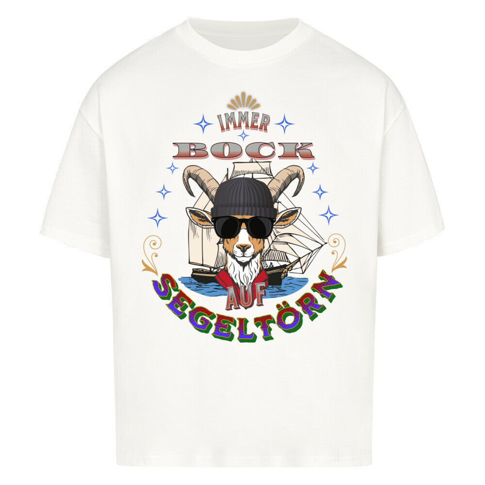   VACANCY Oversized Shirt / Auf SEGELTÖRN immer BOCK / WEISS-TORIPROSiss