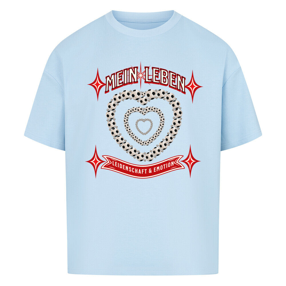 VACANCY Oversized Shirt / Fußball mein LEBEN -Baby Blue