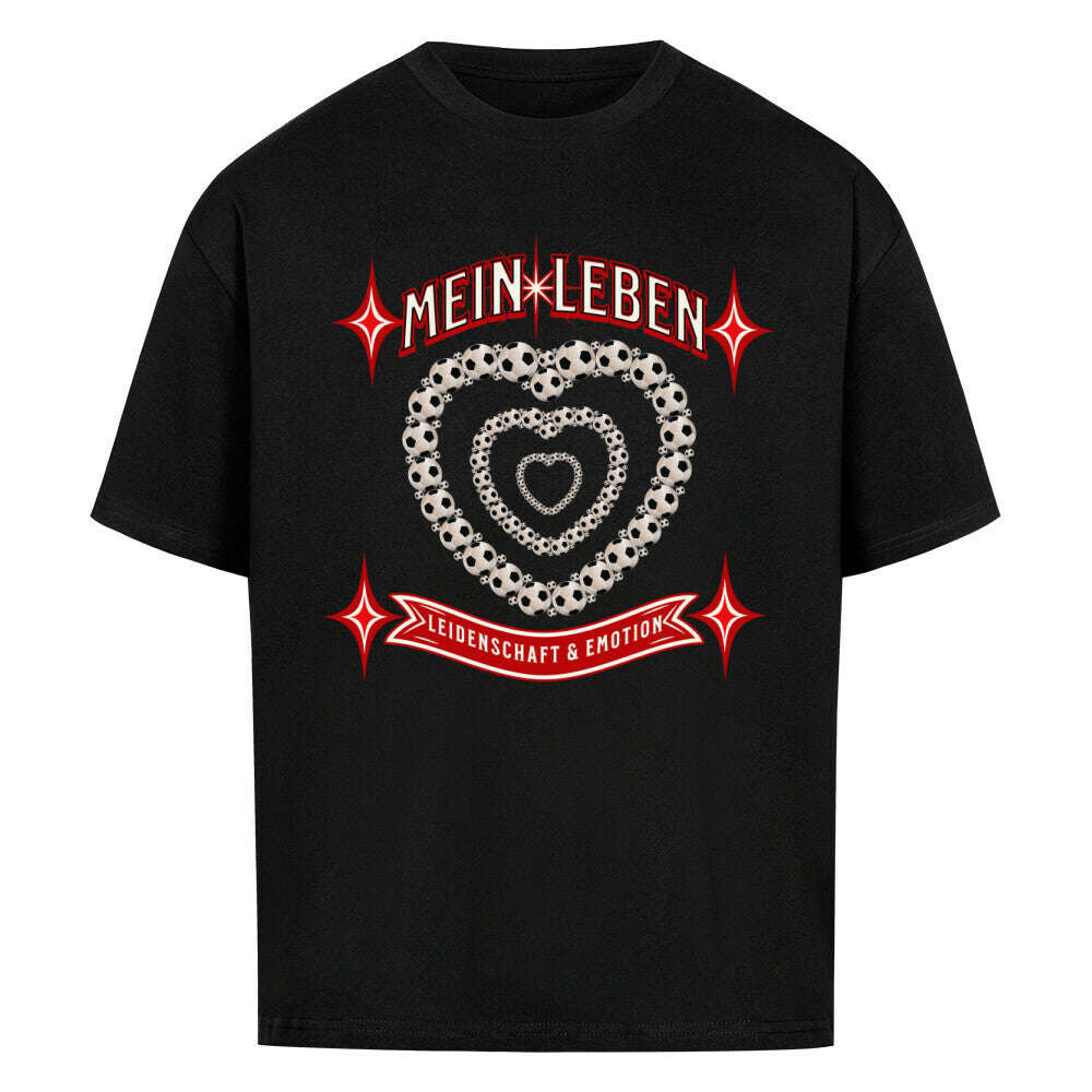 VACANCY Oversized Shirt / Fußball mein LEBEN -Schwarz