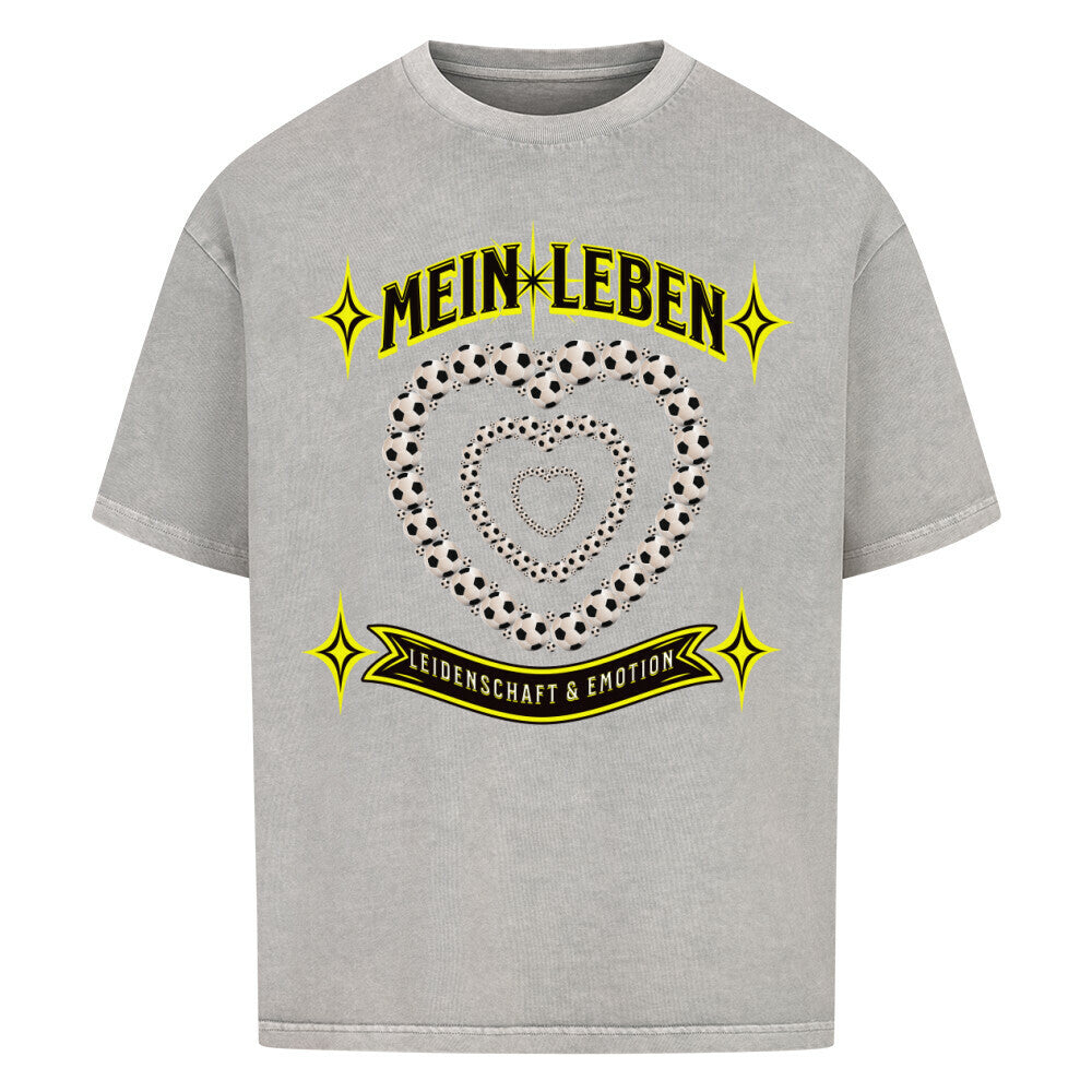  VACANCY Oversized Shirt / Fußball mein Leben-Grey-Toripros