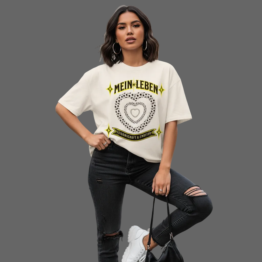  VACANCY Oversized Shirt / Fußball mein Leben-Natural-Toripros