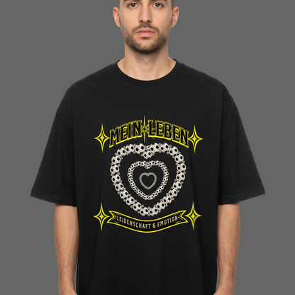  VACANCY Oversized Shirt / Fußball mein Leben-schwarz-Toripros