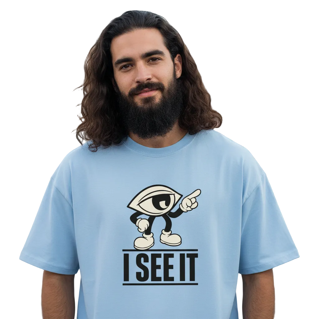 VACANCY Oversized Shirt / I SEE IT-TORIPROS- babyblau