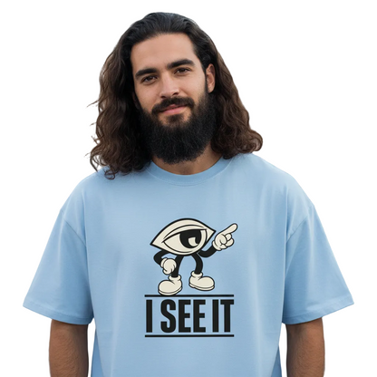 VACANCY Oversized Shirt / I SEE IT-TORIPROS- babyblau