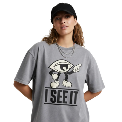 VACANCY Oversized Shirt / I SEE IT-TORIPROS-washed grey