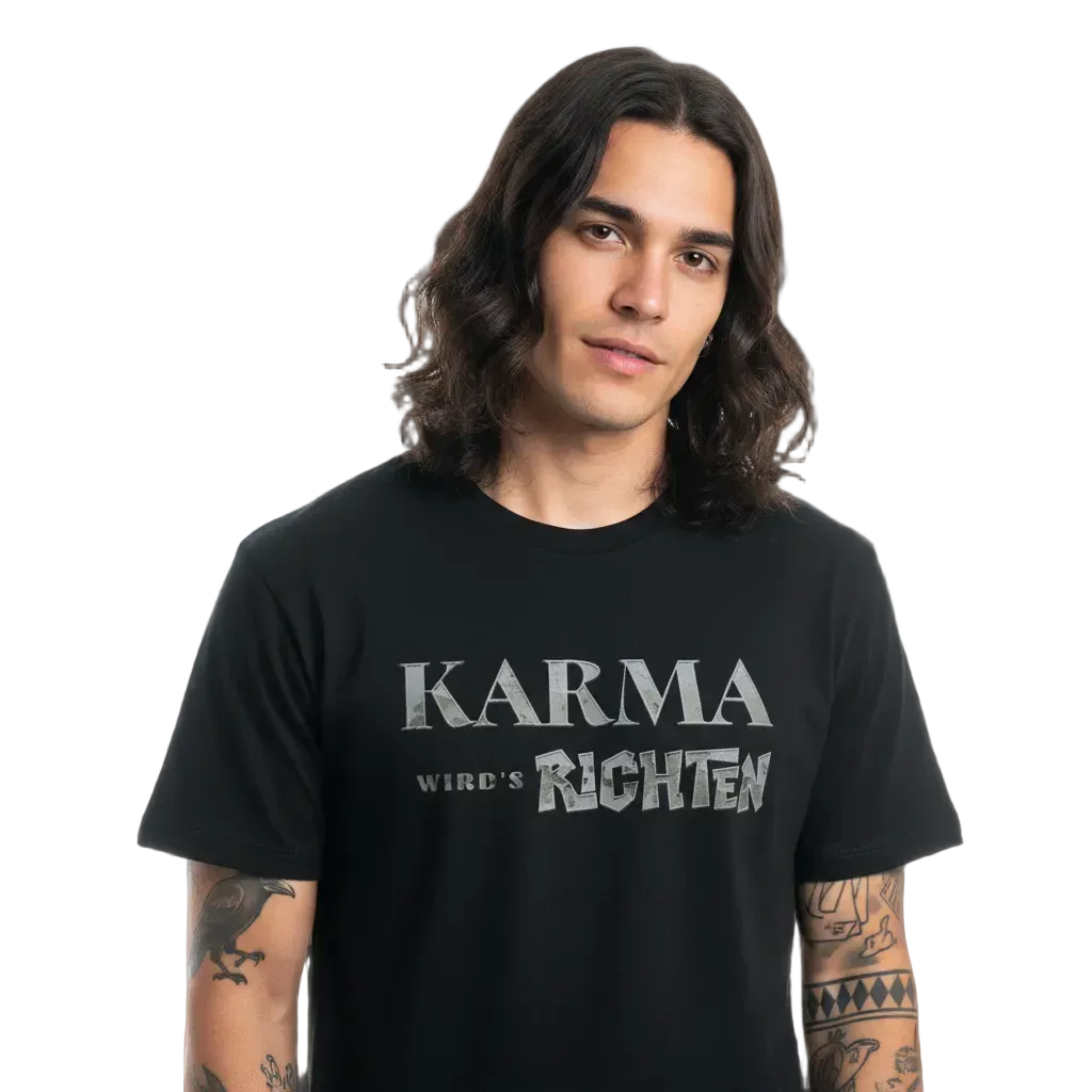 VACANCY Oversized Shirt / KARMA-Image for color: schwarz