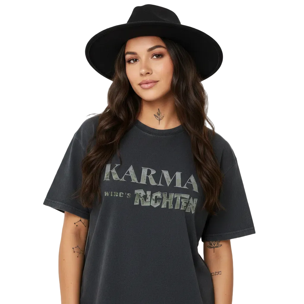 VACANCY Oversized Shirt / KARMA-Image for color: washed black