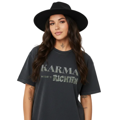 VACANCY Oversized Shirt / KARMA-Image for color: washed black