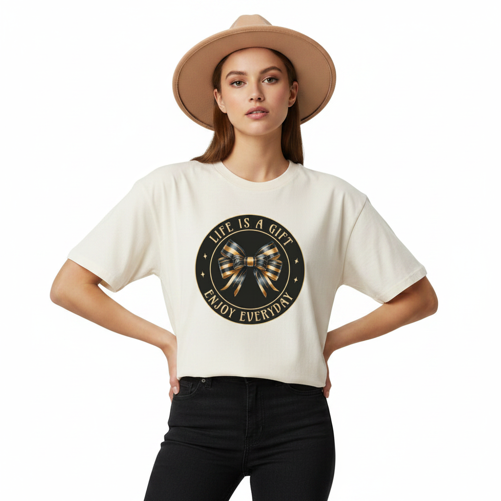 VACANCY Oversized Shirt / LIFE IS A GIFT