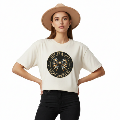 VACANCY Oversized Shirt / LIFE IS A GIFT