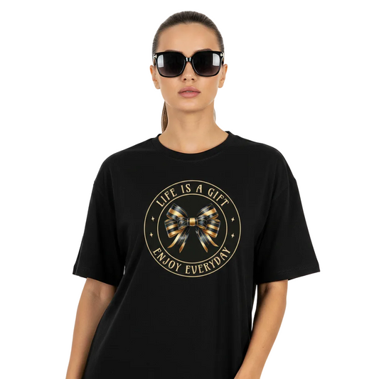 VACANCY Oversized Shirt / LIFE IS A GIFT