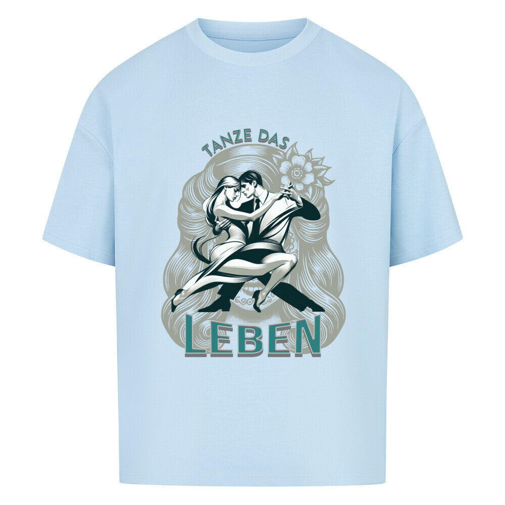 VACANCY Oversized Shirt / Tanze das Leben-TOIPROS-babyblau