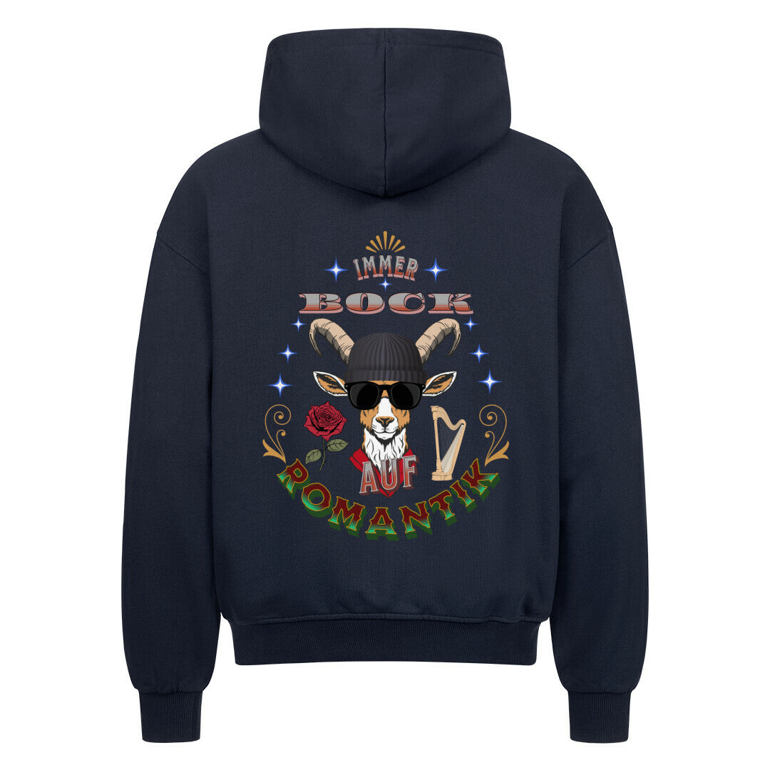  VACANCY Oversized Zipper Hoodie / IMMER BOCK auf ROMANTIK  -Blau
