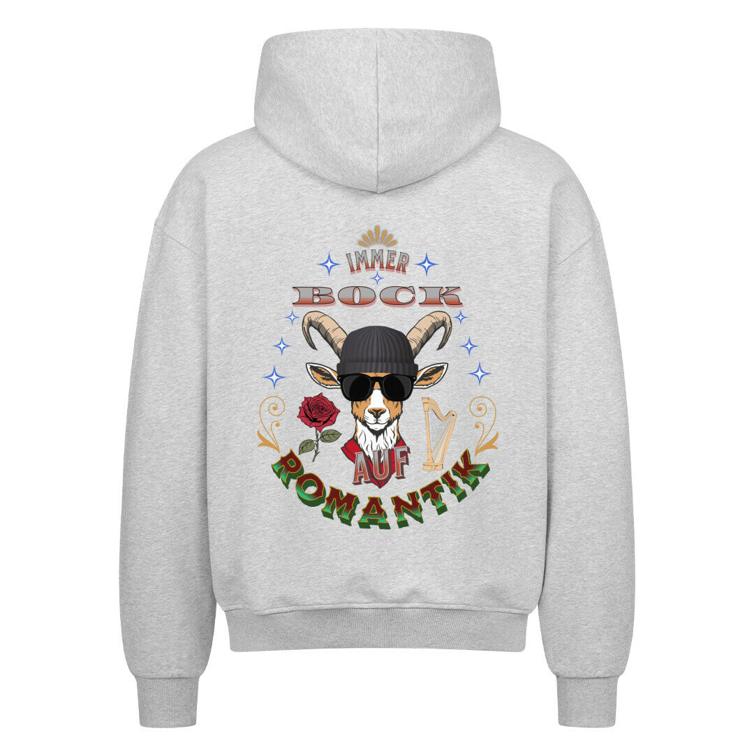  VACANCY Oversized Zipper Hoodie / IMMER BOCK auf ROMANTIK  -Grau