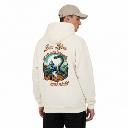 fVACANCY Oversized Hoodie / Das LEBEN-mal giftig, mal nicht-beige
