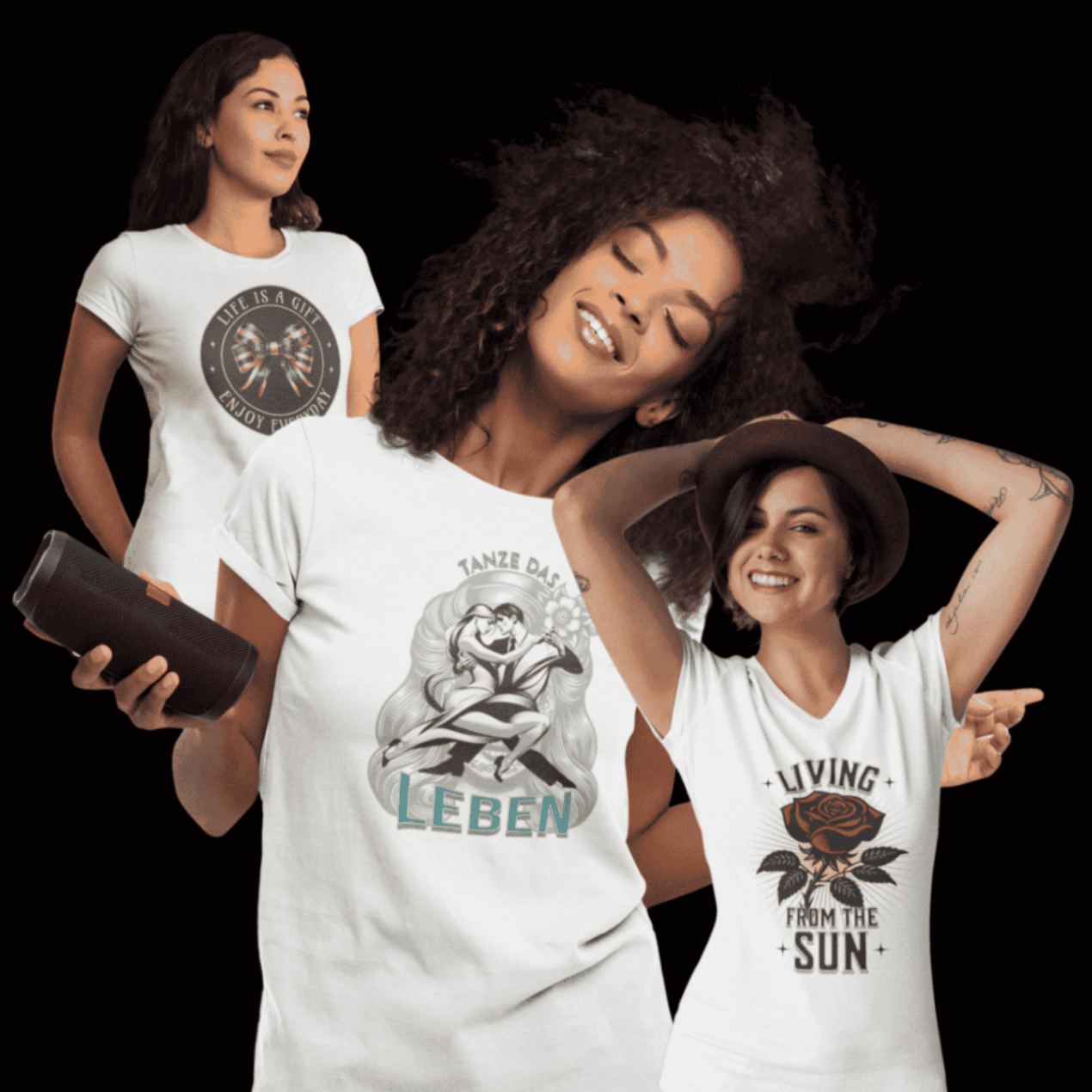 TORIPROS Leben Kollektion - bunte Shirts Hoodies positive Designs