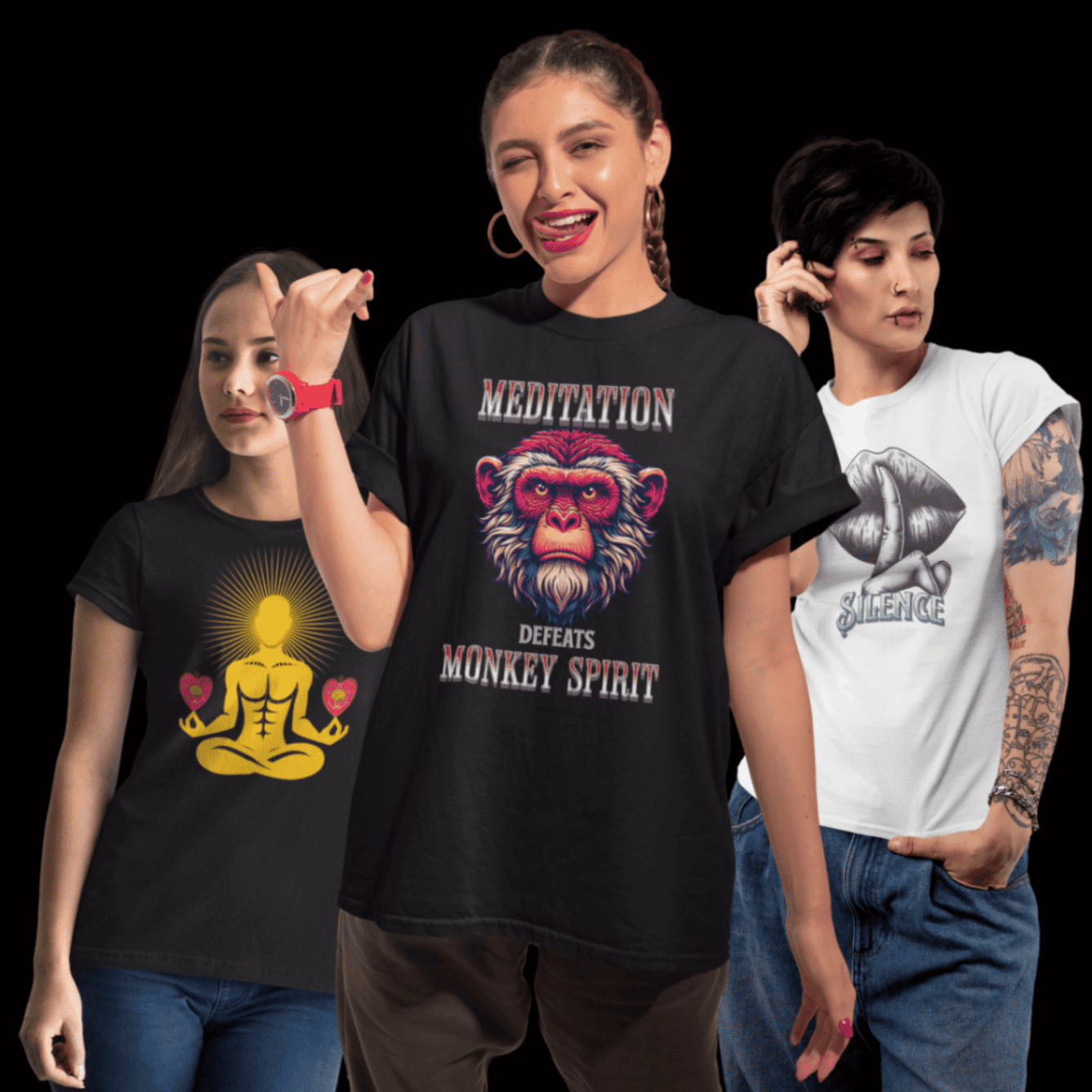 TORIPROS Stille Kollektion - Meditation Shirts Hoodies ruhige Designs