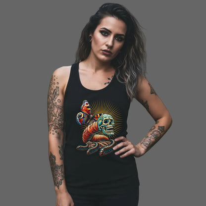 Toripros Wandel Kollektion – Wandel ONE Classic Tanktop Women in Schwarz, modernes Streetwear-Design mit starkem Statement