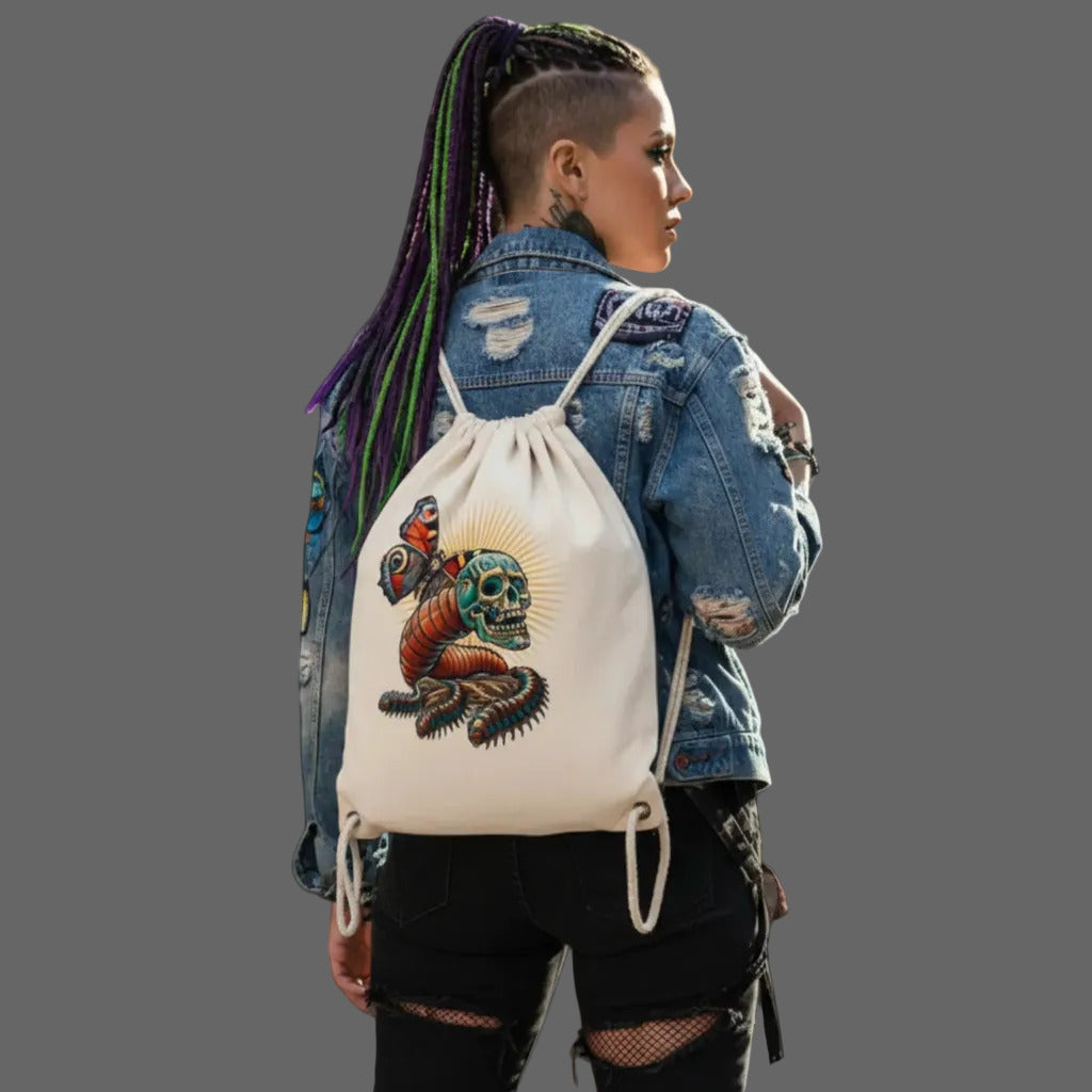 Toripros Wandel Kollektion – Wandel ONE Gym Bag in Natural, modernes Streetwear-Design mit starkem Statement