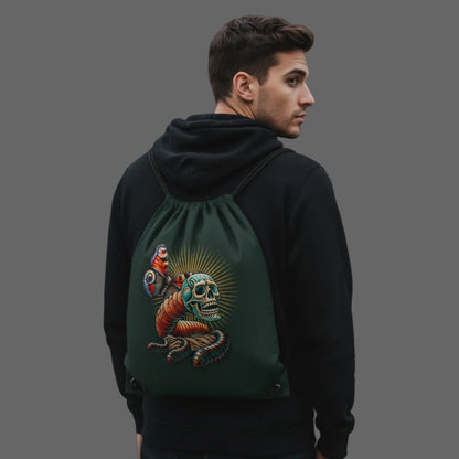 Toripros Wandel Kollektion – Wandel ONE Gym Bag in Schwarz, modernes Streetwear-Design mit starkem Statement