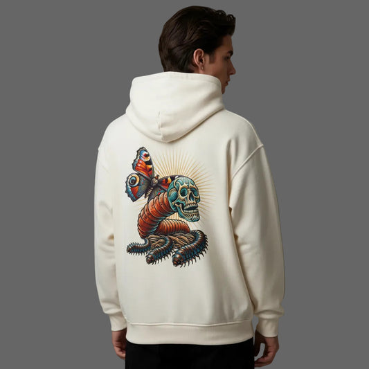  Toripros Wandel Kollektion – Wandel ONE Oversized Hoodie in Natural Raw, modernes Streetwear-Design mit starkem Statement