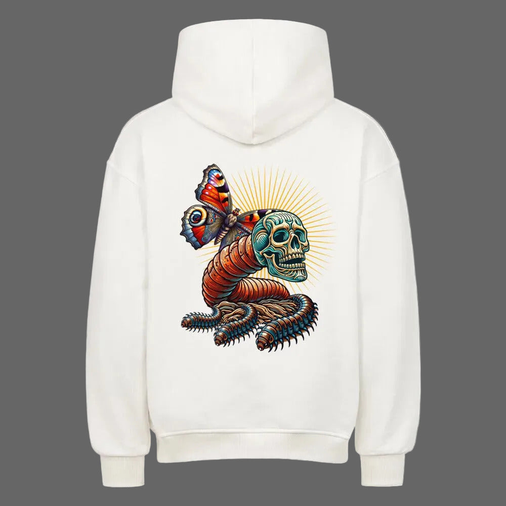 Toripros Wandel Kollektion – Wandel ONE Oversized Hoodie in Weiß, modernes Streetwear-Design mit starkem Statement