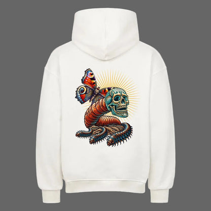 Toripros Wandel Kollektion – Wandel ONE Oversized Hoodie in Weiß, modernes Streetwear-Design mit starkem Statement