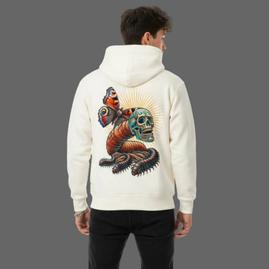 Toripros Wandel Kollektion – Wandel ONE Premium Hoodie in Beige, modernes Streetwear-Design mit starkem Statement

