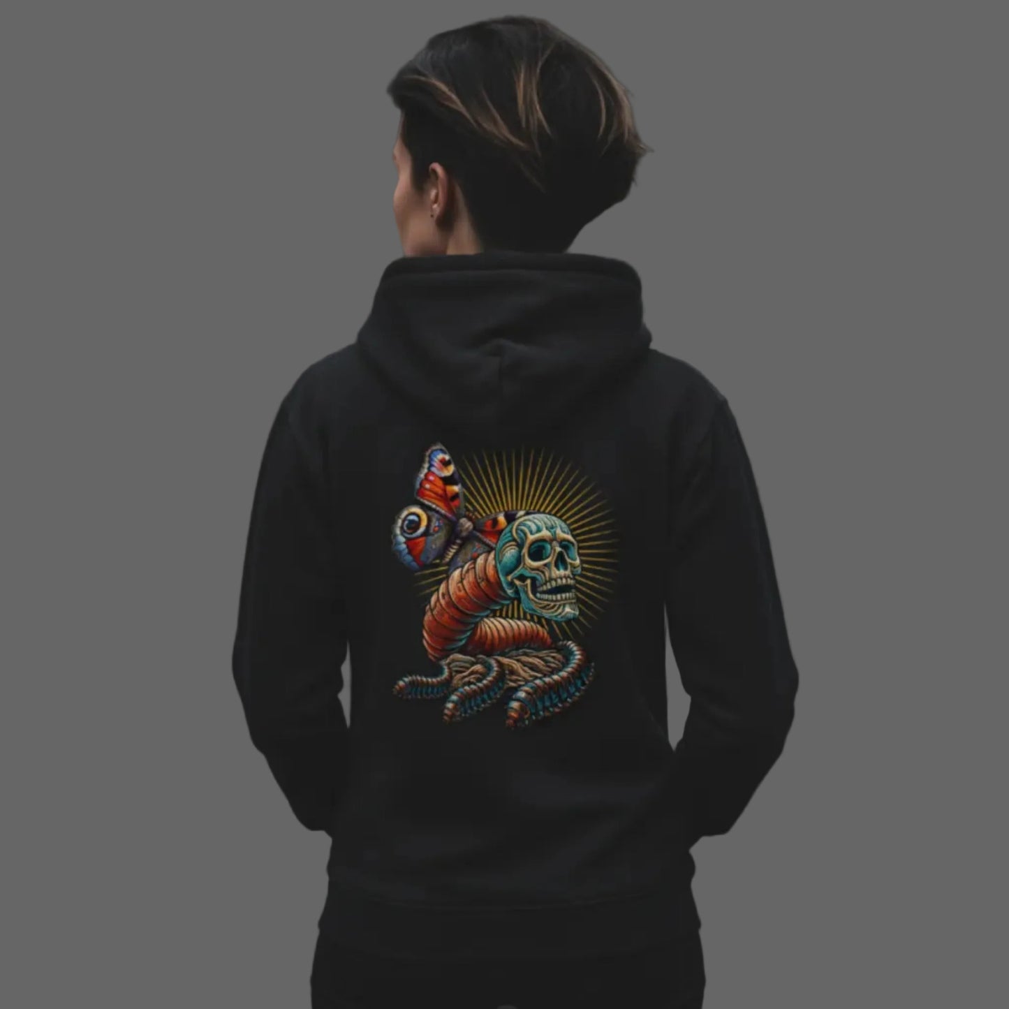 Toripros Wandel Kollektion – Wandel ONE Premium Hoodie in Schwarz, modernes Streetwear-Design mit starkem Statement