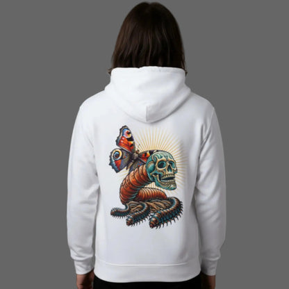  Toripros Wandel Kollektion – Wandel ONE Premium Hoodie in Weiß, modernes Streetwear-Design mit starkem Statement