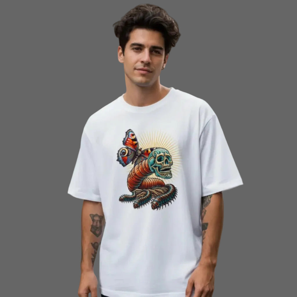 Toripros Wandel Kollektion – Wandel ONE Premium Organic Oversize Blast in Weiß, modernes Streetwear-Design mit starkem Statement