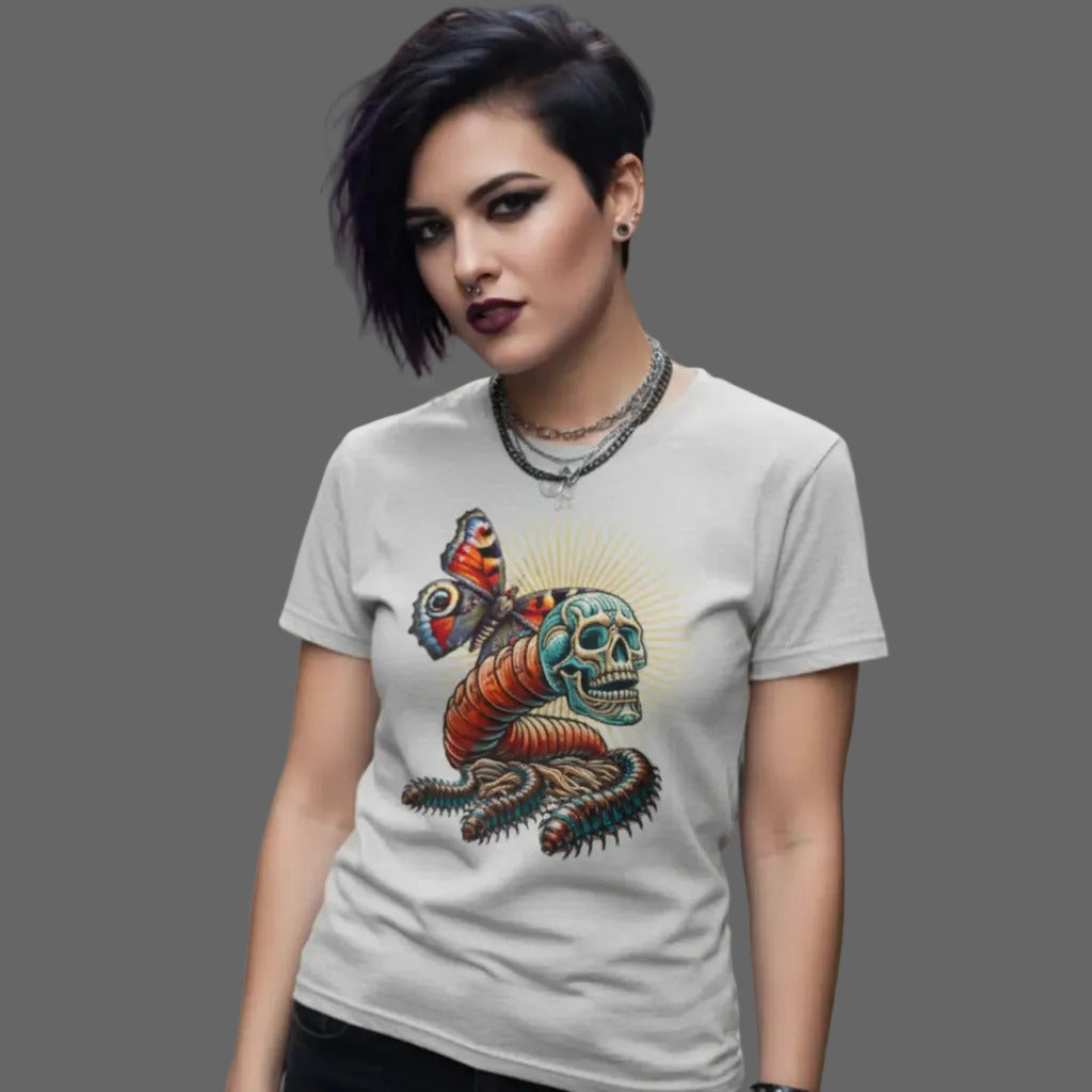 Toripros Wandel Kollektion – Wandel ONE Premium Organic Shirt in Heather Grey, modernes Streetwear-Design mit starkem Statement