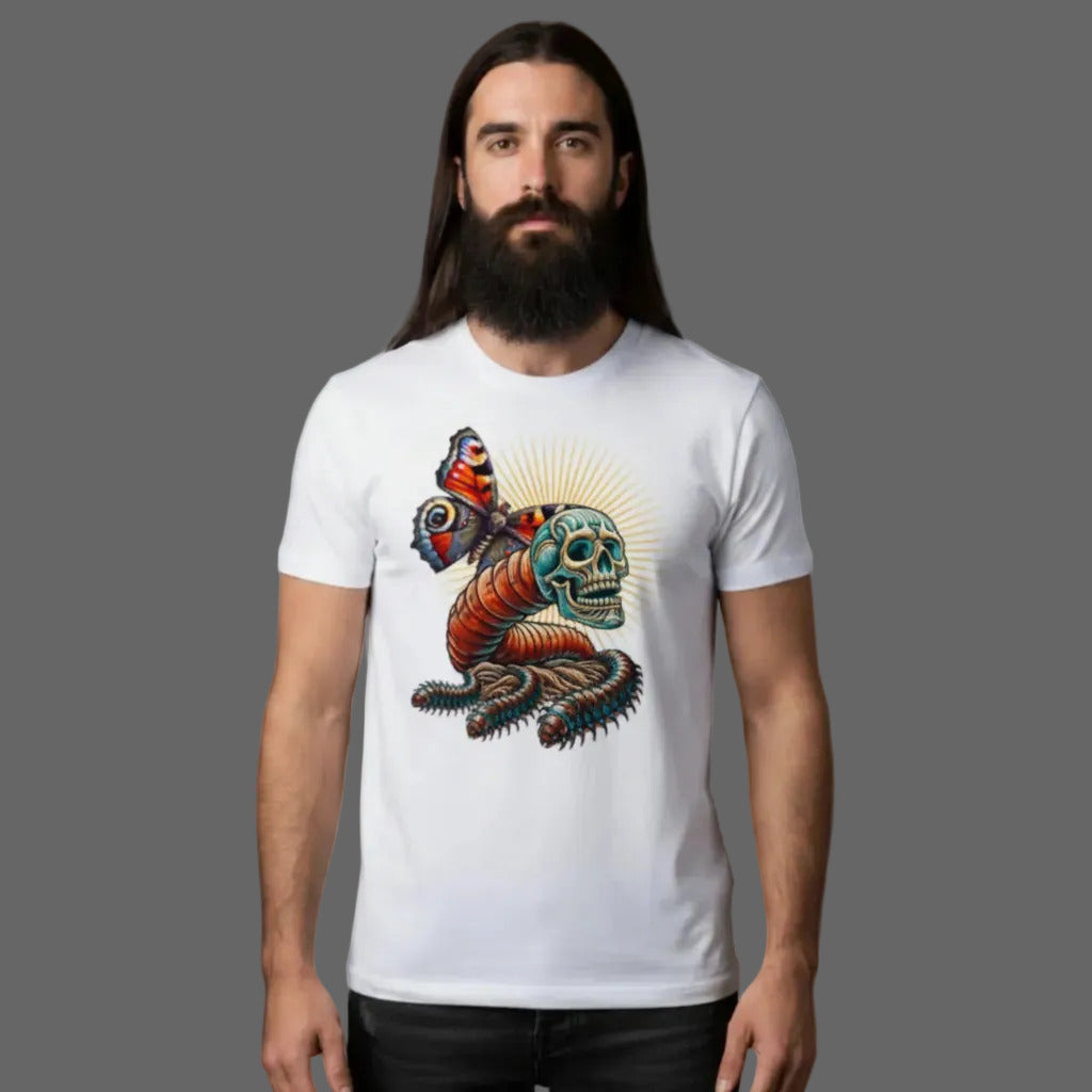 Toripros Wandel Kollektion – Wandel ONE Premium Organic Shirt in Weiß, modernes Streetwear-Design mit starkem Statement