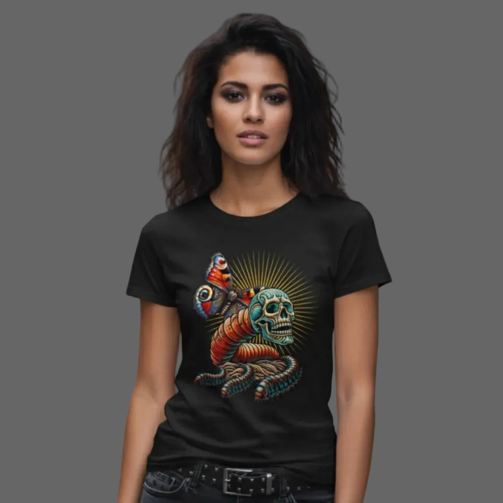  Toripros Wandel Kollektion – Wandel ONE Premium Organic Shirt Women in Schwarz, modernes Streetwear-Design mit starkem Statement